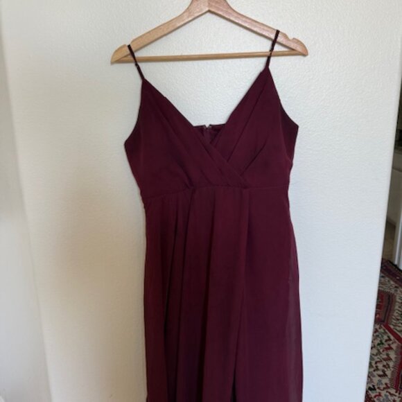 Birdy Grey Kaia Dress Medium Chiffon Cabarnet - Picture 1 of 4